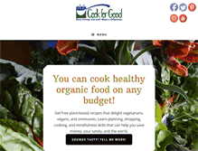 Tablet Screenshot of cookforgood.com